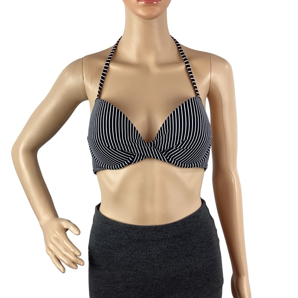 Shade & Shore Twist Front Halter Bikini Top Size 36B
